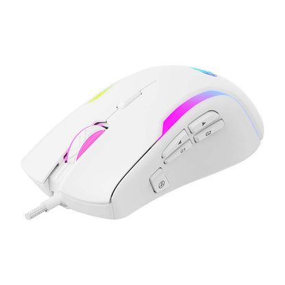 Mouse Gaming Wired USB HAVIT MS1033, RGB, 800DPI - 8000DPI, Branco