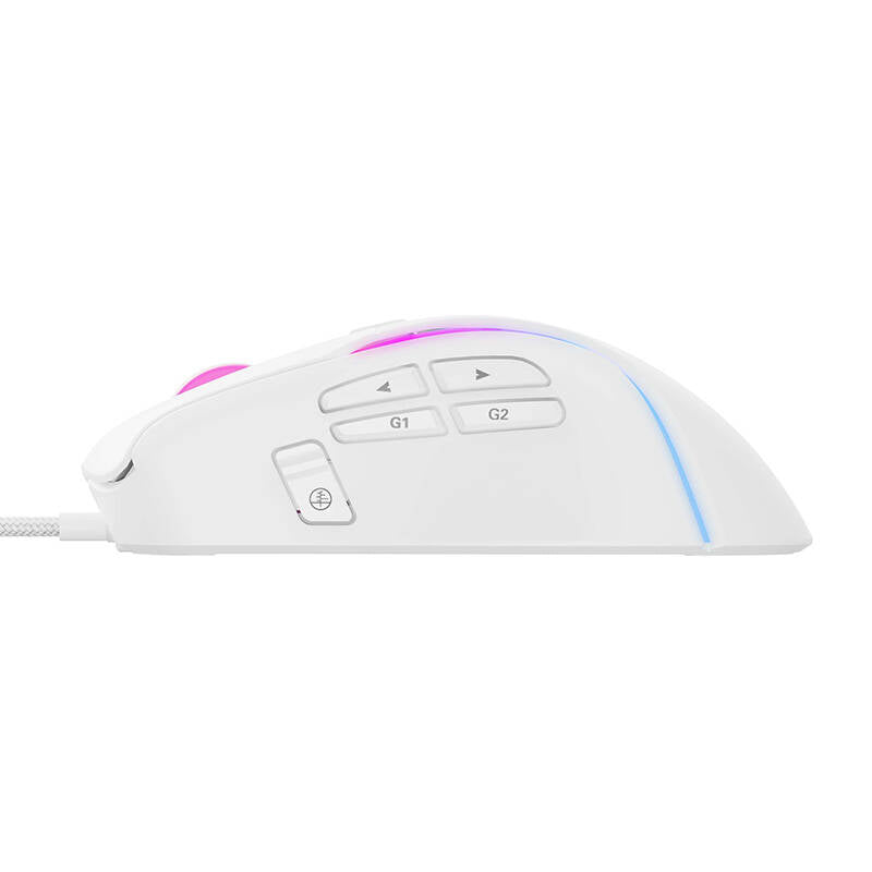 Mouse Gaming Wired USB HAVIT MS1033, RGB, 800DPI - 8000DPI, Branco