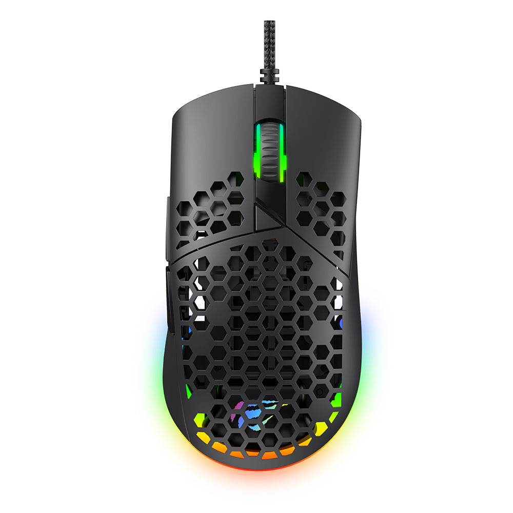Mouse Gaming Wired USB HAVIT MS1036, RGB, 1200DPI - 7200DPI, 1.6m, Branco