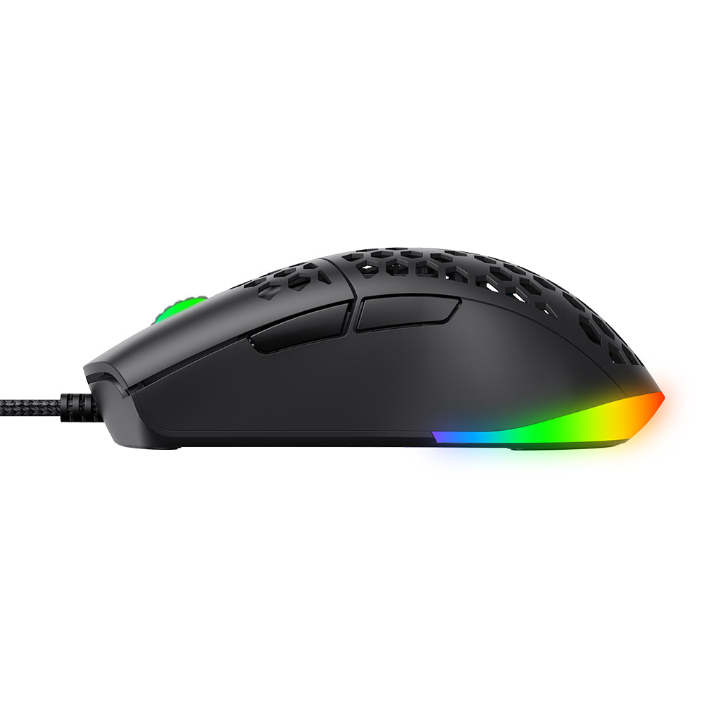 Mouse Gaming Wired USB HAVIT MS1036, RGB, 1200DPI - 7200DPI, 1.6m, Branco