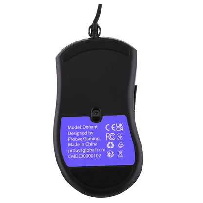 Mouse Gaming Wired USB Proove Defiant, RGB, 7200DPI, Preto CMDE00000102