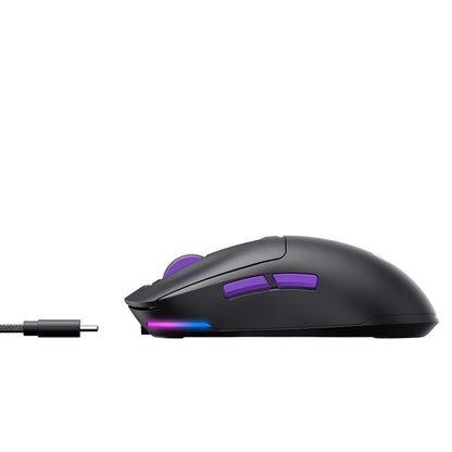 Mouse Gaming Wireless HAVIT MS969WB, RGB, 1000DPI - 16000DPI, BT / Wi-Fi / Com fio, Preto