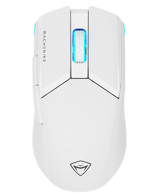 Rato Gaming Sem Fios Machenike M7 Pro, RGB, 1000 DPI - 26000 DPI, Branco
