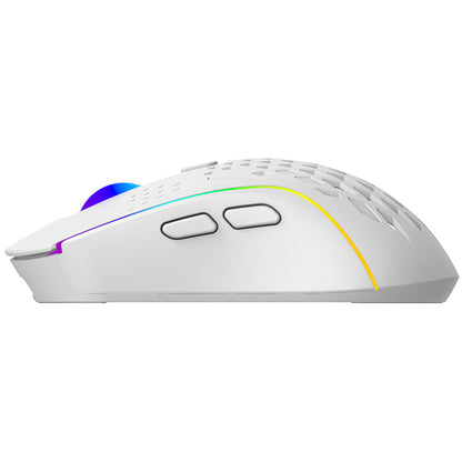 Mouse Gaming Wireless Proove Buzz, RGB, 800DPI - 4800DPI, Branco WMBU00022402