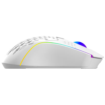 Proove Buzz Wireless Gaming Mouse, RGB, 800DPI - 4800DPI, White WMBU00022402