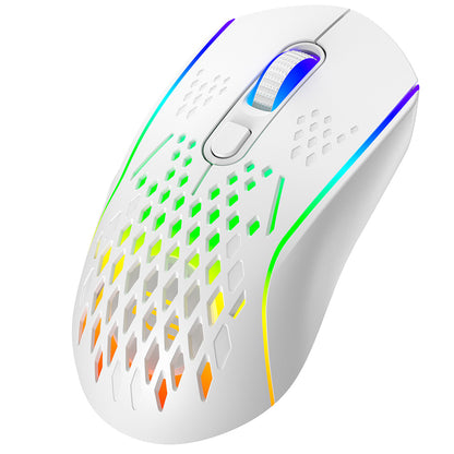 Mouse Gaming Wireless Proove Buzz, RGB, 800DPI - 4800DPI, Branco WMBU00022402
