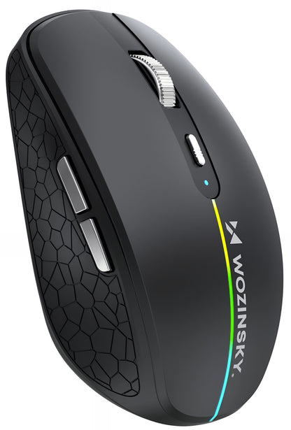 Rato Gaming Sem Fios WZK WMGK-1132, 1600DPI, RGB, BT / Wi-Fi, Preto
