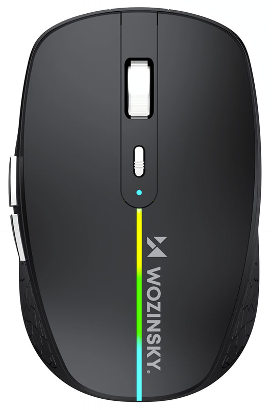 Rato Gaming Sem Fios WZK WMGK-1132, 1600DPI, RGB, BT / Wi-Fi, Preto