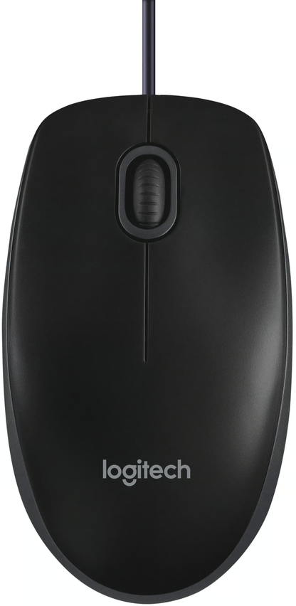 Mouse Wired USB Logitech B100, 1000DPI, Preto 910-003357