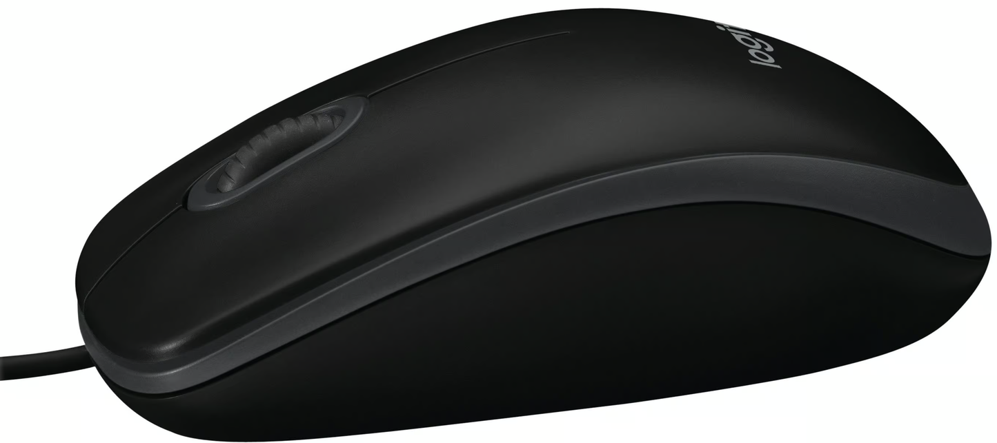 Mouse Wired USB Logitech B100, 1000DPI, Preto 910-003357