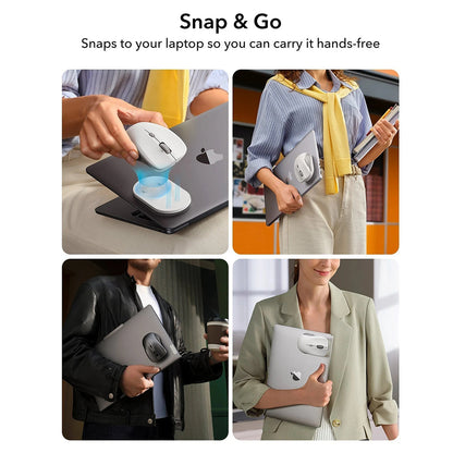 Mouse Wireless ESR MagMouse, 800DPI - 4800DPI, Branco