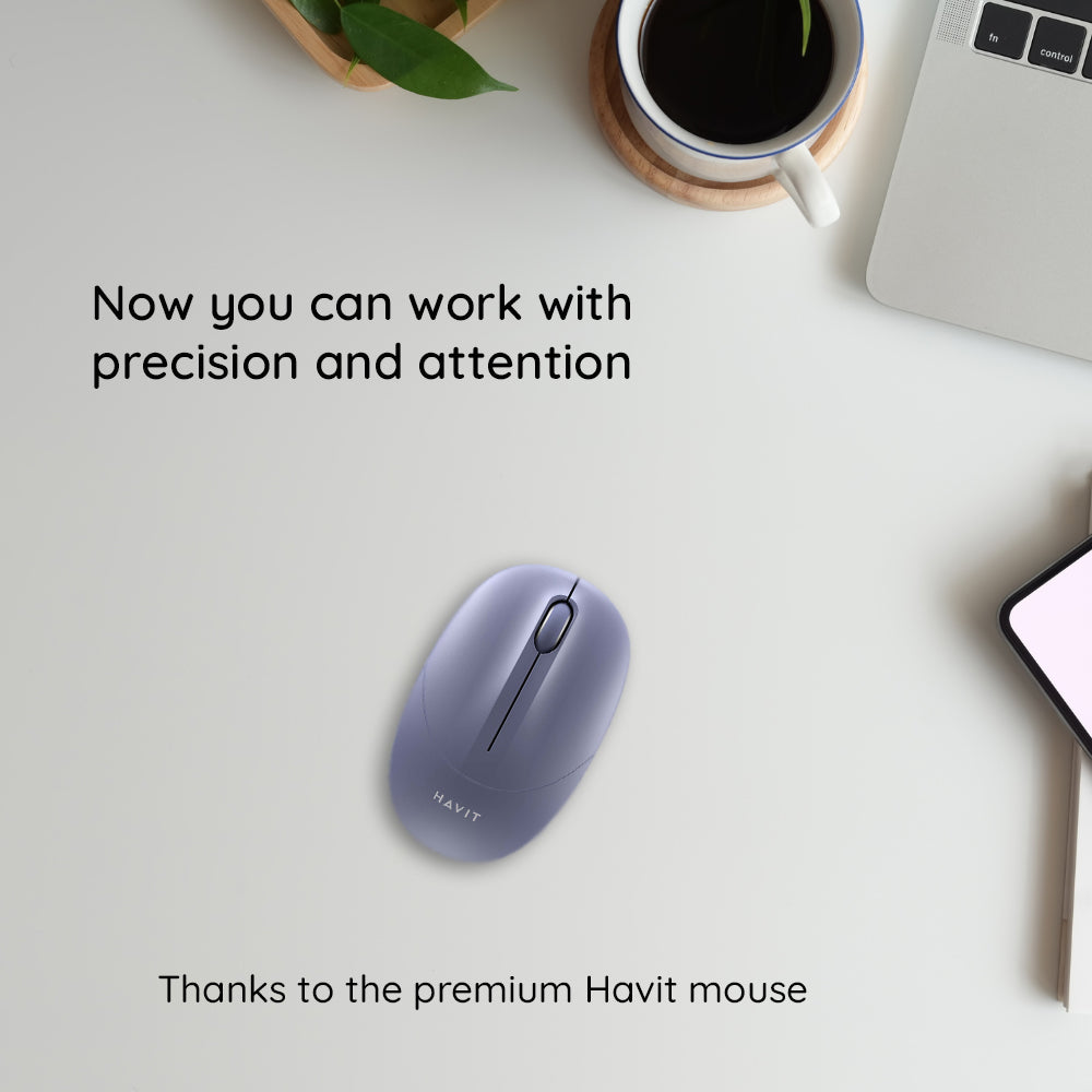 Mouse Wireless HAVIT MS54GT, 1600DPI, Verde