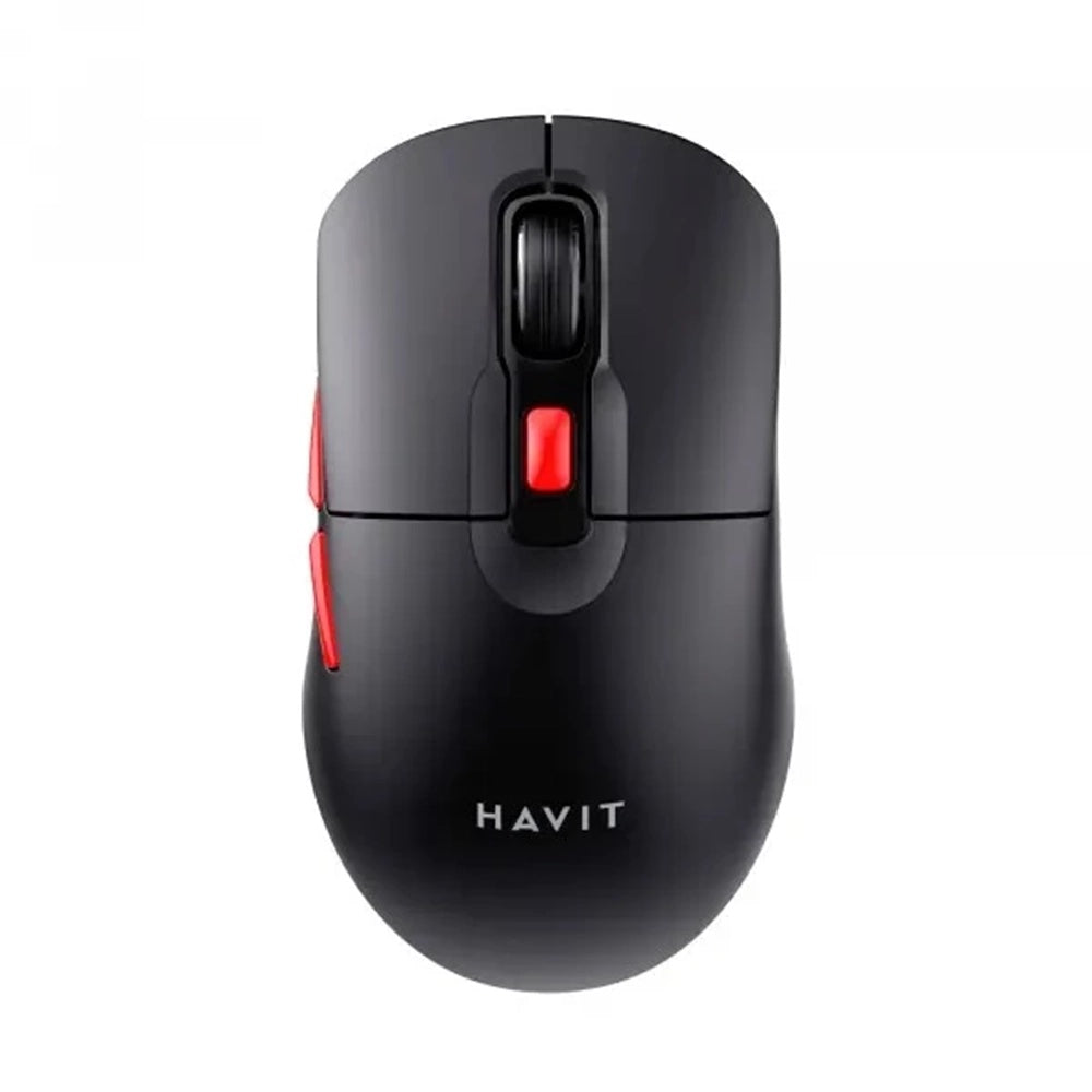 Mouse Wireless HAVIT MS59WB, 800DPI - 1600DPI, Preto Vermelho