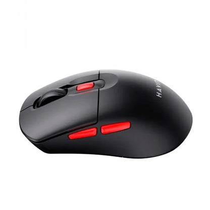 Mouse Wireless HAVIT MS59WB, 800DPI - 1600DPI, Preto Vermelho