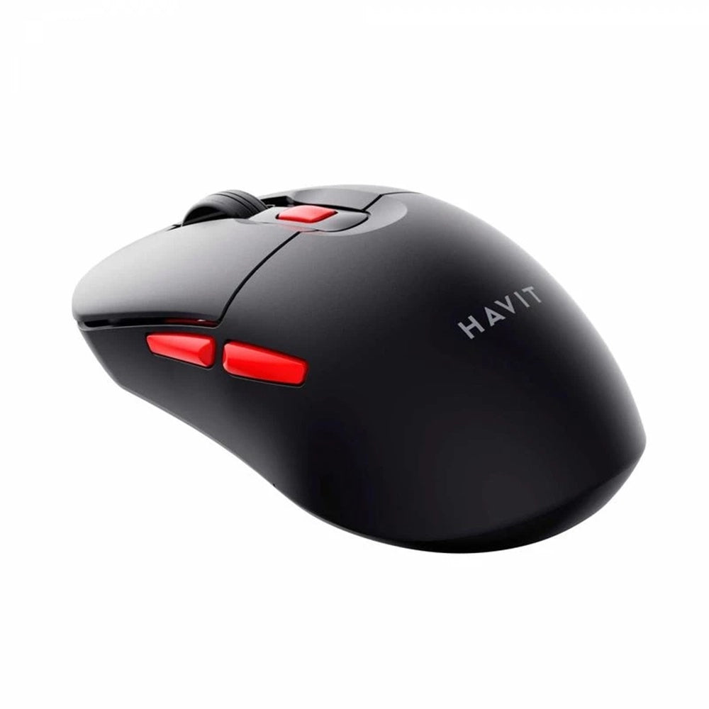 Mouse Wireless HAVIT MS59WB, 800DPI - 1600DPI, Preto Vermelho