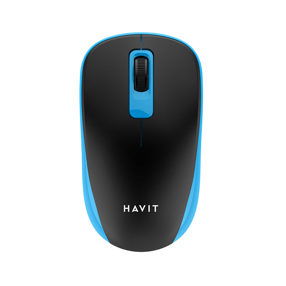 Mouse Wireless HAVIT MS626GT, 1200DPI, Preto Azul
