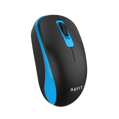 Mouse Wireless HAVIT MS626GT, 1200DPI, Preto Azul