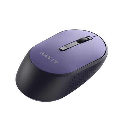 HAVIT MS78GT Wireless Mouse, 1200DPI - 3200DPI, Purple