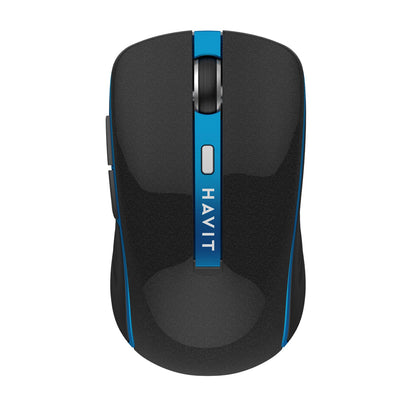 Mouse Wireless HAVIT MS951GT, 1000DPI - 1600DPI, Preto Azul