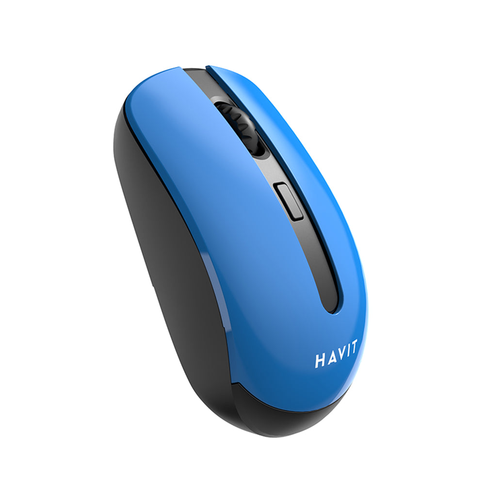 HAVIT MS989GT Wireless Mouse, 800DPI - 1600DPI, Black Blue