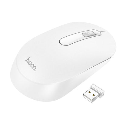 Mouse Wireless HOCO GM14, 1200DPI, Branco