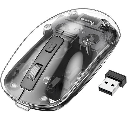 Mouse Wireless HOCO GM29, 1600DPI, BT / Wi-Fi, Preto