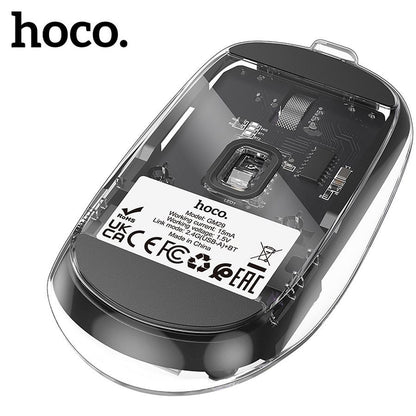 Mouse Wireless HOCO GM29, 1600DPI, BT / Wi-Fi, Preto