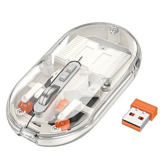 Mouse Wireless HOCO GM35, 1600DPI, BT / Wi-Fi, Branco