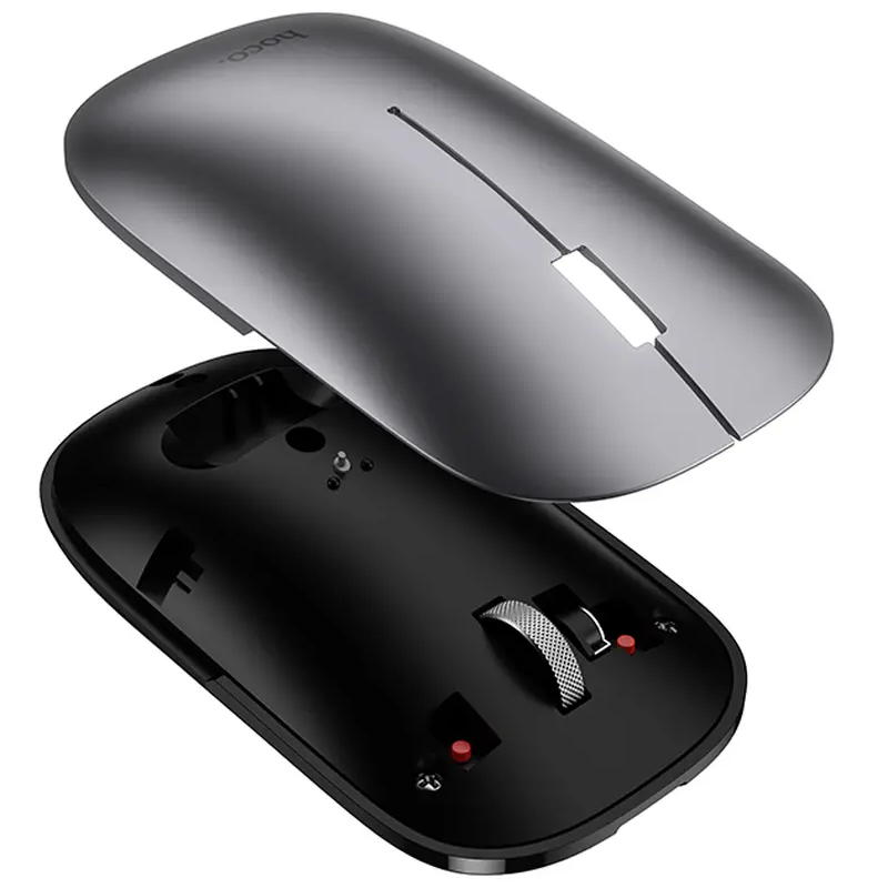Rato Sem Fios HOCO GM43, 1600DPI, BT / Wi-Fi, Cinzento