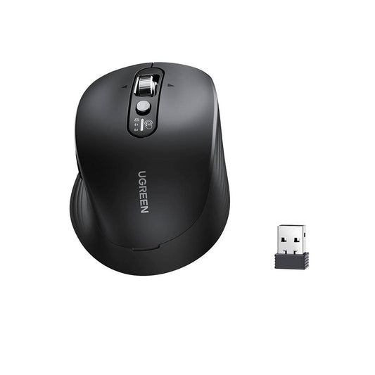 Mouse Wireless UGREEN M752 (75498B), 5000DPI, BT / Wi-Fi, Preto