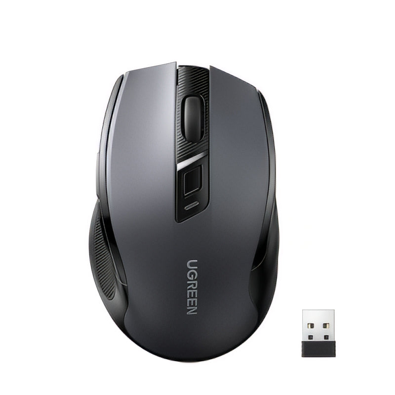 Mouse Wireless UGREEN MU006 (90855), 4000DPI, BT / Wi-Fi, Cinzento
