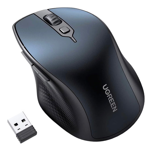 Mouse Wireless UGREEN MU101, 4000DPI, BT / Wi-Fi, Azul