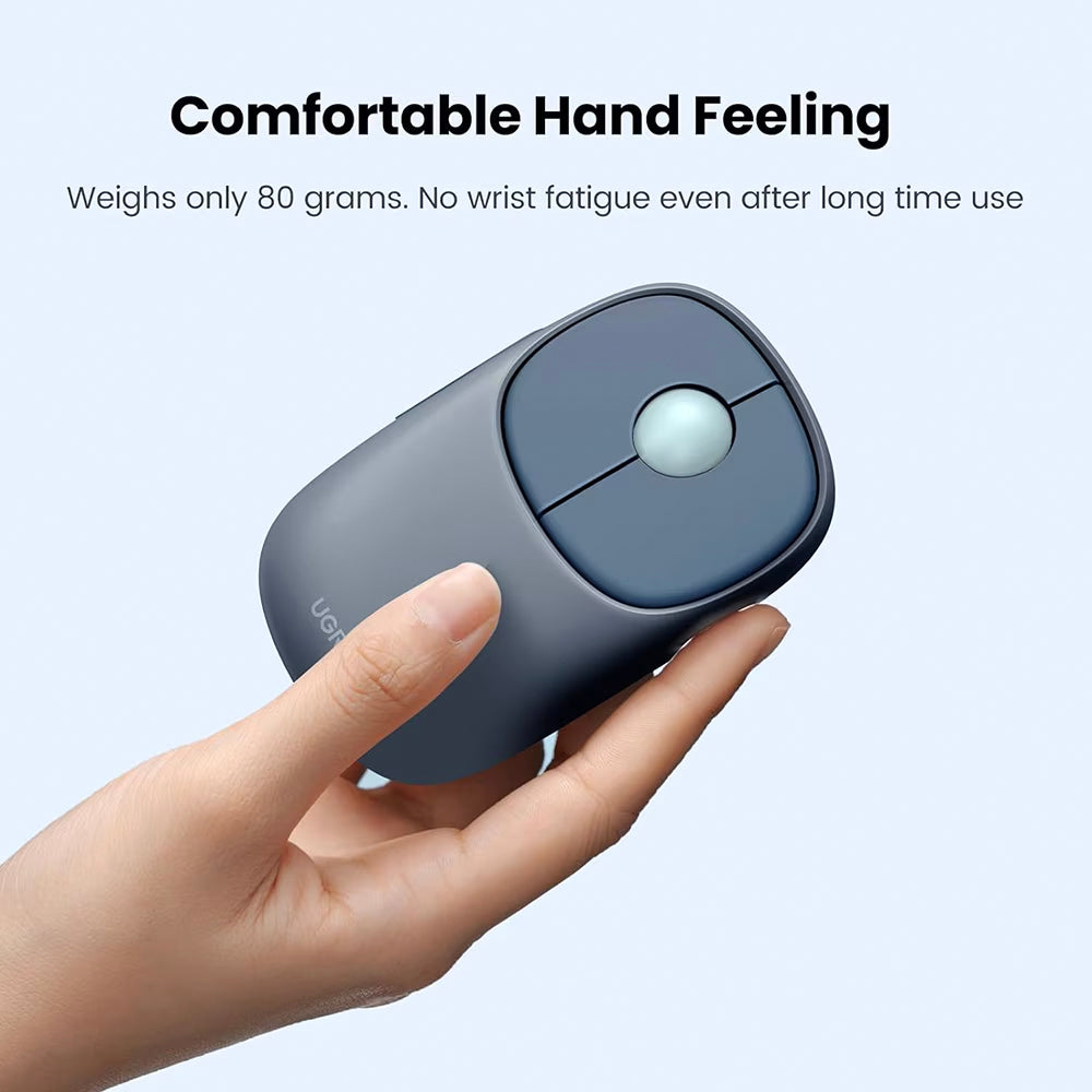 Mouse Wireless UGREEN MU102 FUN+, 4000DPI, BT / Wi-Fi, Azul