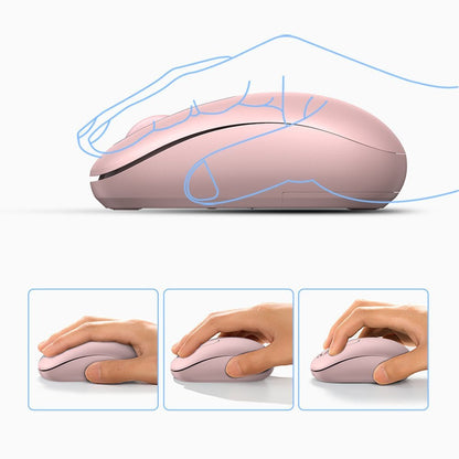 Mouse Wireless UGREEN MU105, 2400DPI, Rosa