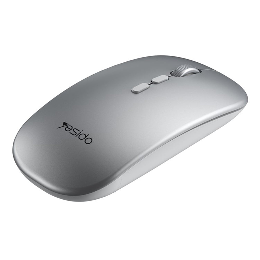Mouse Wireless Yesido KB15, 800DPI - 1600DPI, Prateado