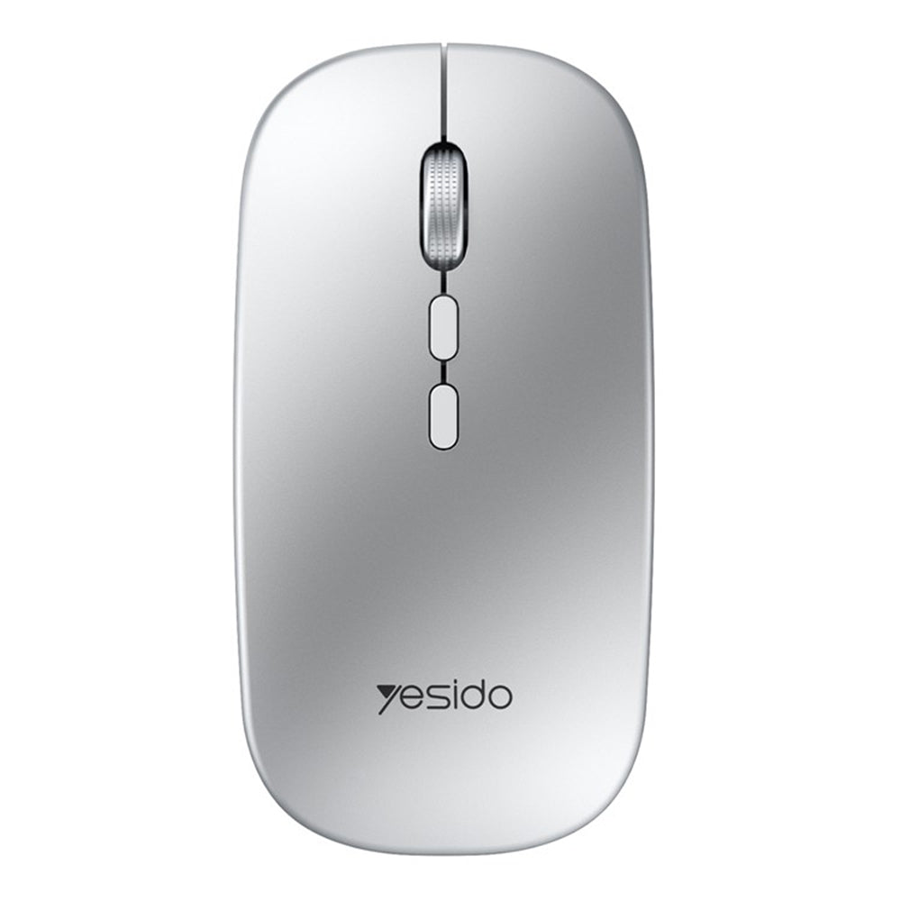 Mouse Wireless Yesido KB15, 800DPI - 1600DPI, Prateado