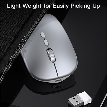 Mouse Wireless Yesido KB15, 800DPI - 1600DPI, Prateado
