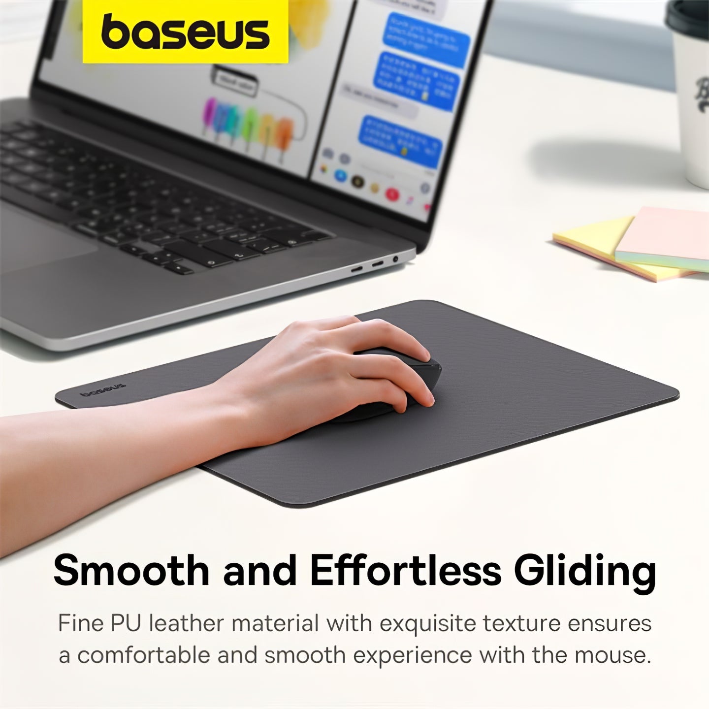 Baseus MousePad, 260 x 220 x 2 mm, cinzento B010555550483131-00 