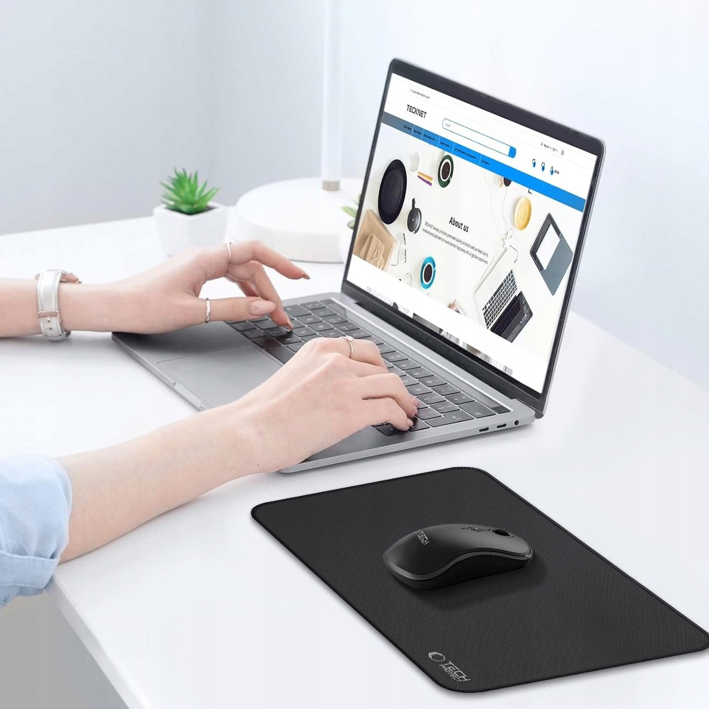 MousePad Tech-Protect A100, 350mm x 250mm, Preto