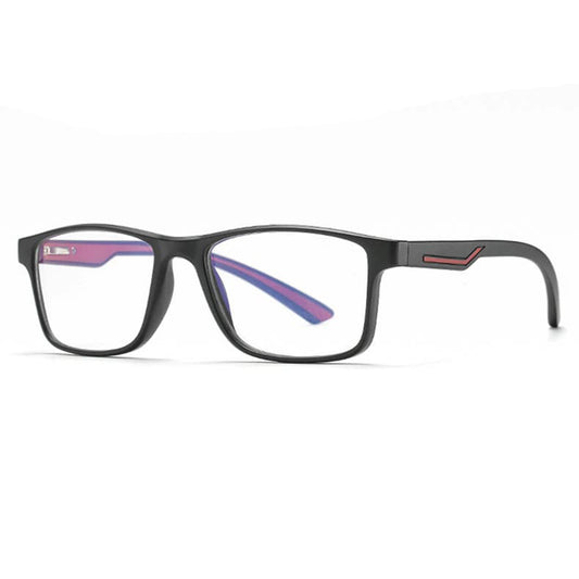 Óculos de Computador para Homem Techsuit F2388, Anti-Luz Azul, Preto e Vermelho