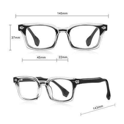 Óculos de Computador para Homem Techsuit LS084, Anti-Luz Azul, Azuis Transparentes