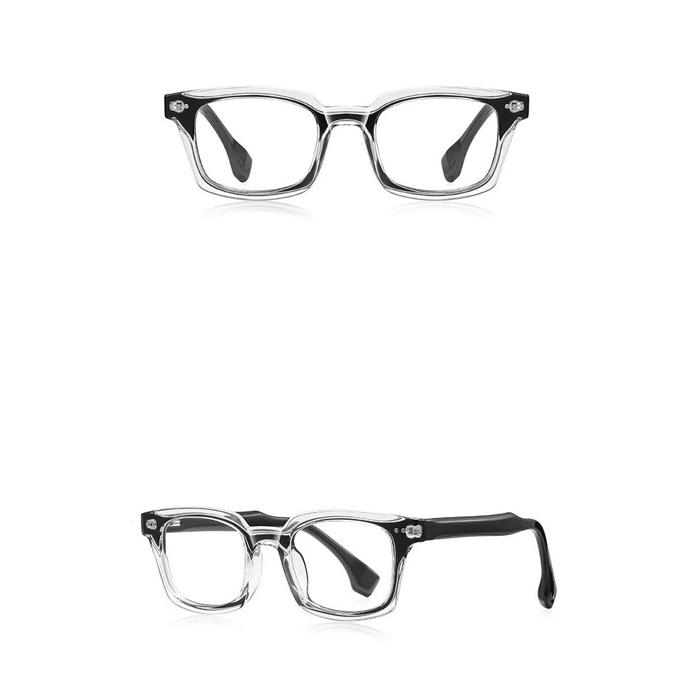 Óculos de Computador Masculinos Techsuit LS084, Anti-Luz Azul, Pretos Transparentes