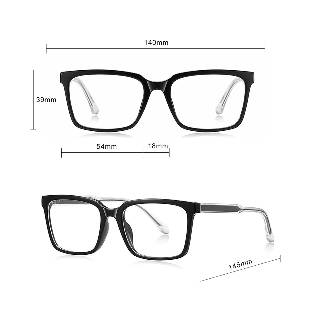 Óculos de Computador para Homem Techsuit LS091, Anti-Luz Azul, Pretos