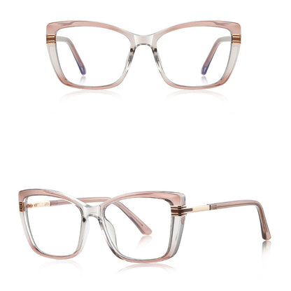 Techsuit 2273 Women's Computer Glasses, Anti-Blue Light, Light Brown