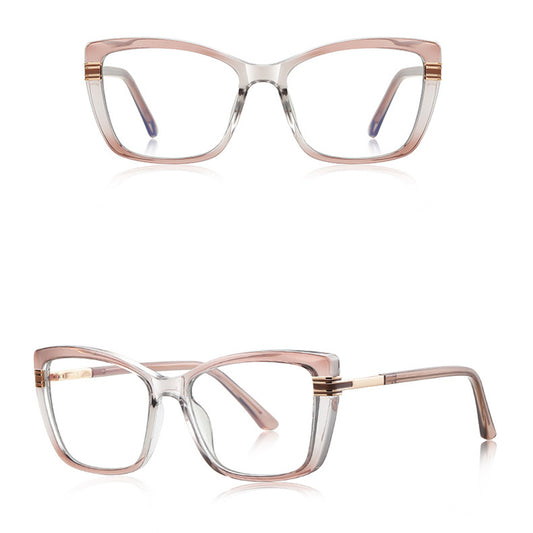 Óculos de Computador Femininos Techsuit 2273, Anti-Luz Azul, Castanho Claro