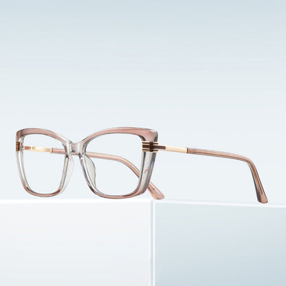 Techsuit 2273 Women's Computer Glasses, Anti-Blue Light, Light Brown