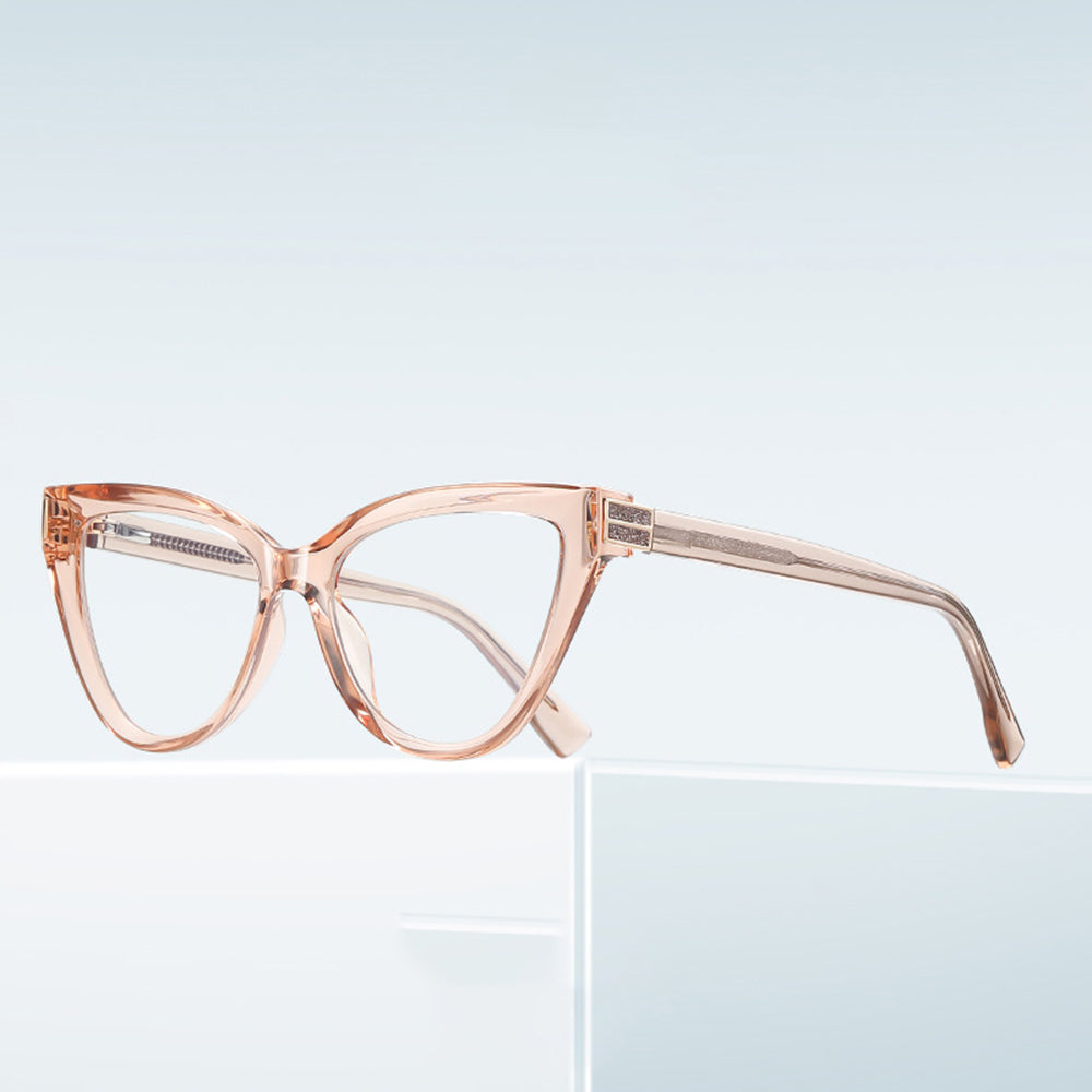 Óculos de Computador Femininos Techsuit 2279, Anti-Luz Azul, Castanho