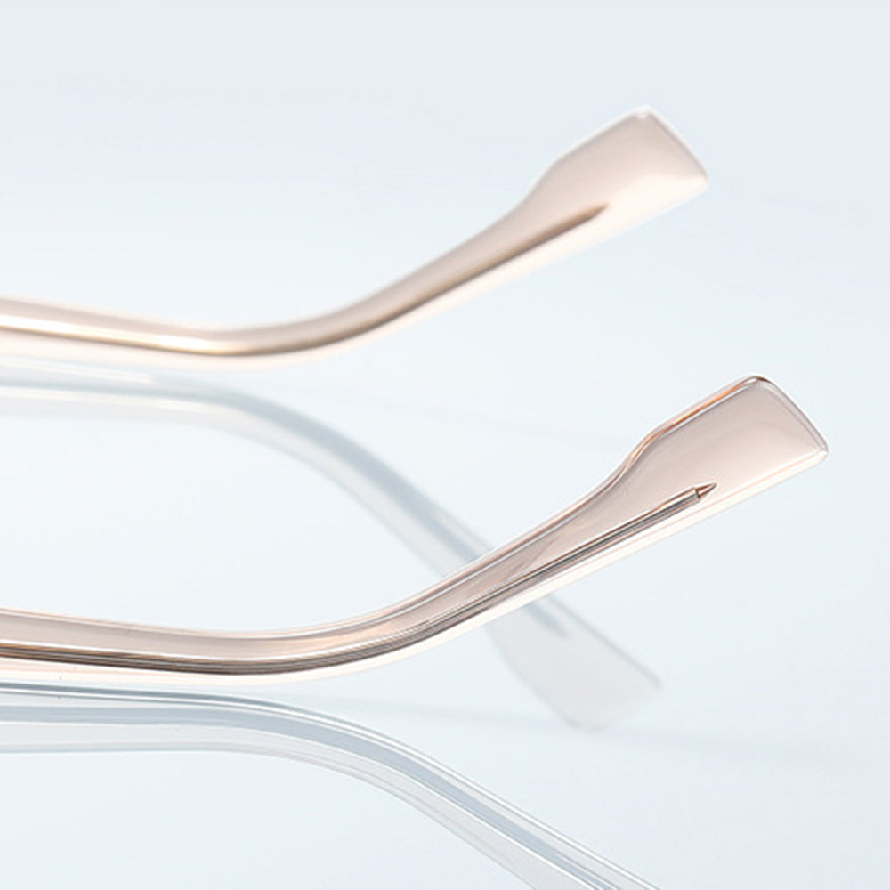 Óculos de Computador Femininos Techsuit 2279, Anti-Luz Azul, Castanho Claro