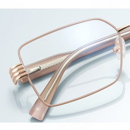 Óculos de Computador Femininos Techsuit 3160, Anti-Luz Azul, Rosa Dourado