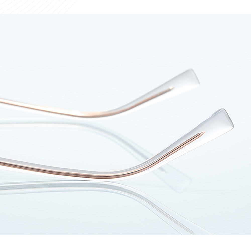 Óculos de Computador Femininos Techsuit 3161, Anti-Luz Azul, Rosa Dourado